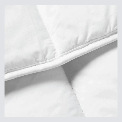 Close-up of Antipodean Home organic merino wool comforter loft and stitching | All - Season Merino Duvet Insert - Antipodean Home