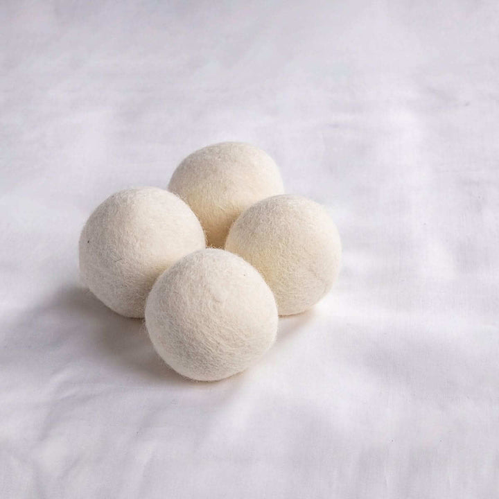 Organic New Zealand Wool Dryer Balls (Eco-Friendly & Allergy-Safe)